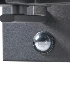 Candeeiro De Parede Com Sensor De Movimento Preto 28 Cm Cowie