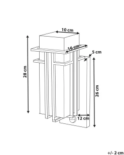 Candeeiro De Parede Com Sensor De Movimento Preto 28 Cm Cowie