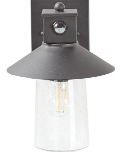 Candeeiro De Parede Com Sensor De Movimento Preto 30 Cm Goodie