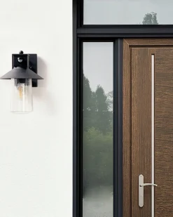 Candeeiro De Parede Com Sensor De Movimento Preto 30 Cm Goodie