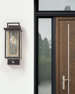 Candeeiro De Parede Com Sensor De Movimento Preto 37 Cm Gala