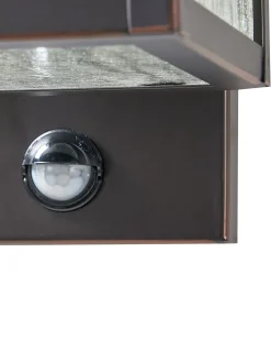 Candeeiro De Parede Com Sensor De Movimento Preto 37 Cm Gala