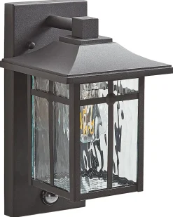 Candeeiro De Parede Com Sensor De Movimento Preto 30 Cm Teviot