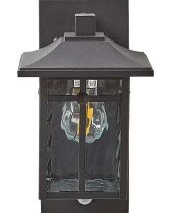 Candeeiro De Parede Com Sensor De Movimento Preto 30 Cm Teviot