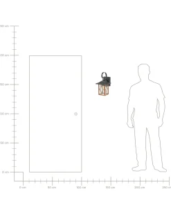 Candeeiro De Parede Cor De Cobre 35 Cm Shaggie