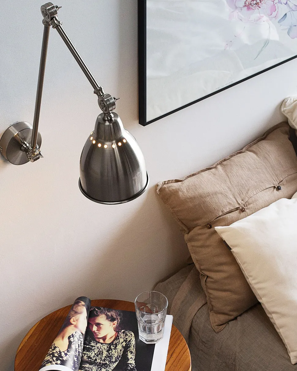 Candeeiro De Parede Cor De Niquel Mississippi L