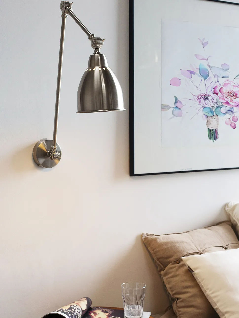 Candeeiro De Parede Cor De Niquel Mississippi L