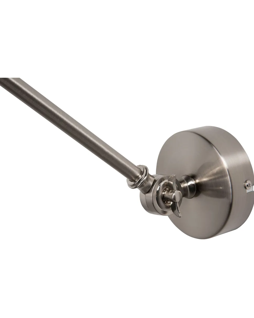 Candeeiro De Parede Cor De Niquel Mississippi L