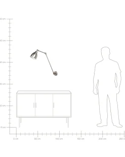 Candeeiro De Parede Cor De Niquel Mississippi L