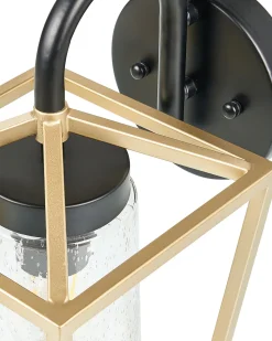 Candeeiro De Parede Dourado 33 Cm Ordie