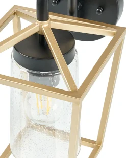 Candeeiro De Parede Dourado 33 Cm Ordie