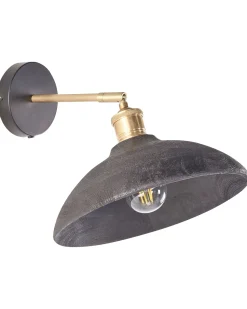 Candeeiro De Parede Em Madeira De Mango Preto Yerala