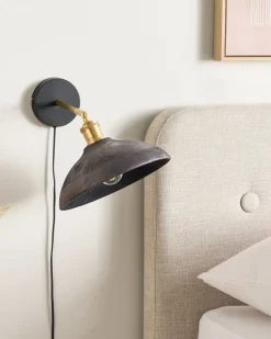 Candeeiro De Parede Em Madeira De Mango Preto Yerala