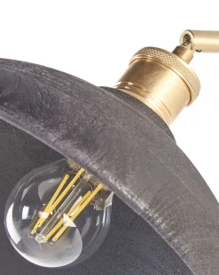 Candeeiro De Parede Em Madeira De Mango Preto Yerala