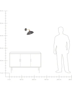 Candeeiro De Parede Em Madeira De Mango Preto Yerala