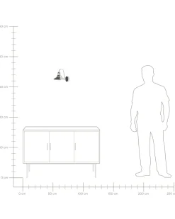 Candeeiro De Parede Em Metal Prateado Luza
