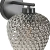 Candeeiro De Parede Em Metal Cinzento 26 Cm Sherry