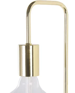 Candeeiro De Parede Em Metal Dourado Savena