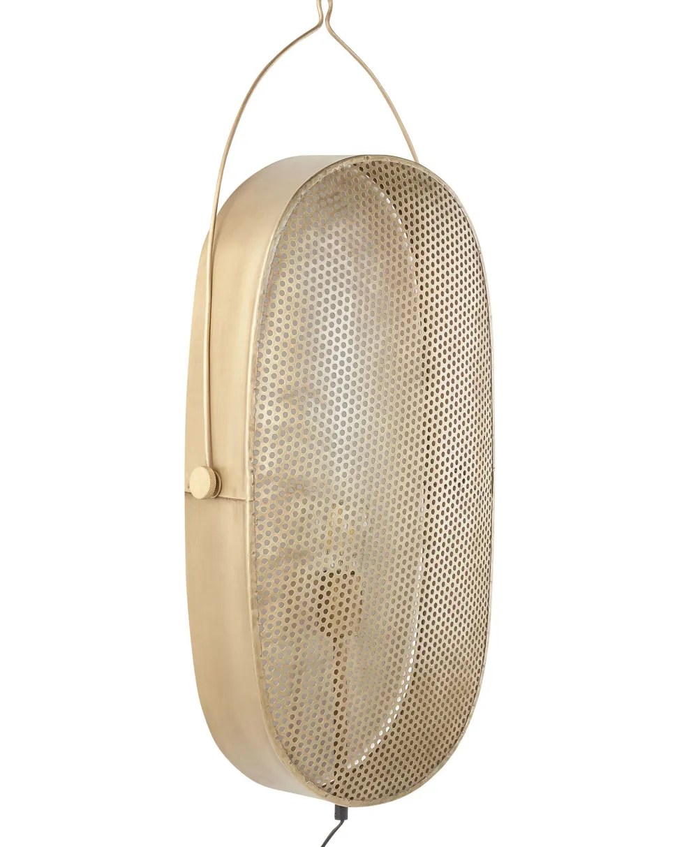 Candeeiro De Parede Em Metal Cor De Cobre Kunthi