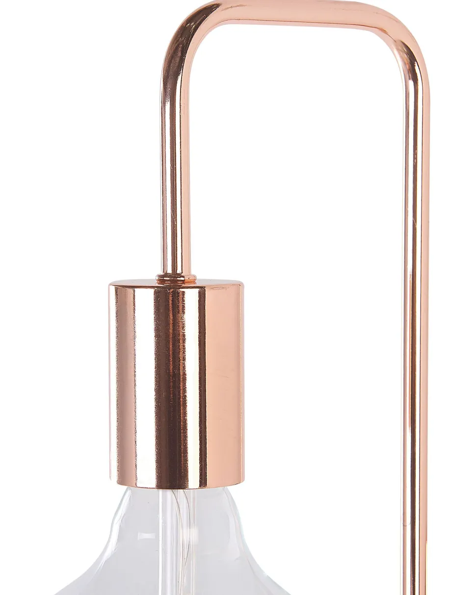 Candeeiro De Parede Em Metal Cor De Cobre Savena