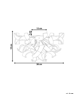 Candeeiro De Parede Em Metal Prateado Icana