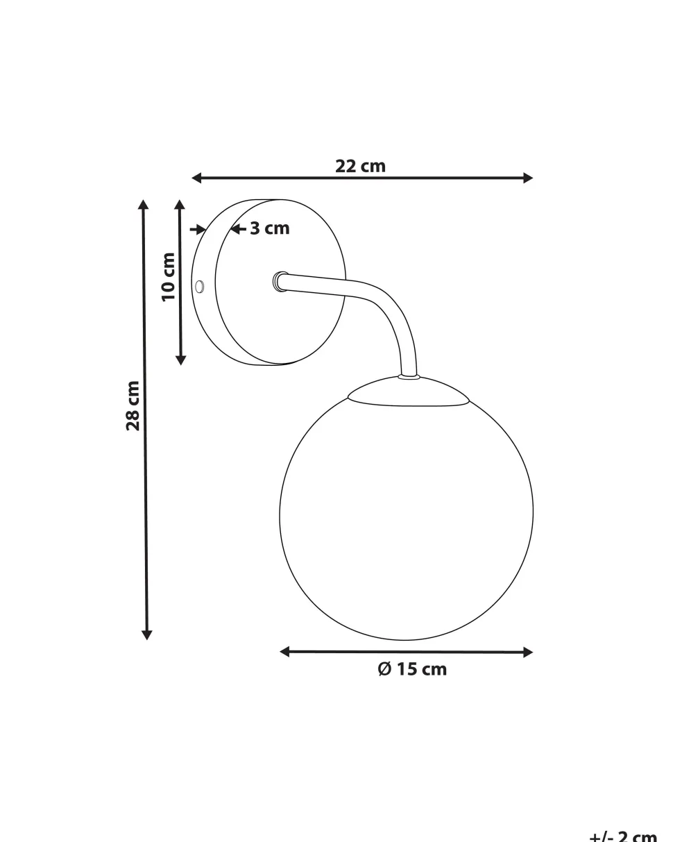 Candeeiro De Parede Em Metal Vermelho 28 Cm Boomi
