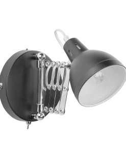 Candeeiro De Parede Em Metal Preto Harrington