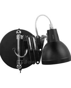 Candeeiro De Parede Em Metal Preto Harrington