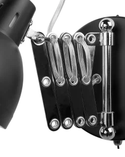 Candeeiro De Parede Em Metal Preto Harrington