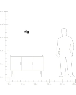 Candeeiro De Parede Em Metal Preto Harrington