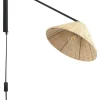 Candeeiro De Parede Em Rattan Natural Palena