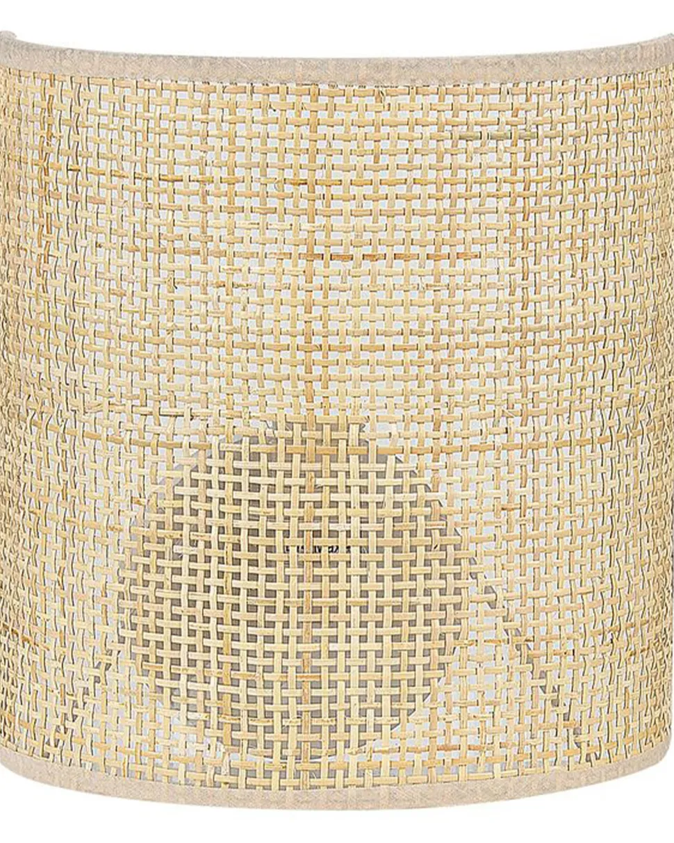 Candeeiro De Parede Em Rattan Natural Cario