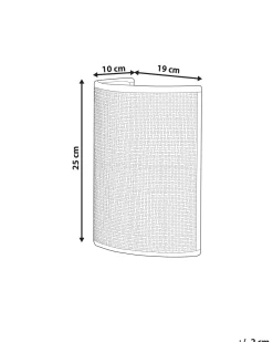 Candeeiro De Parede Em Rattan Natural Demitrie