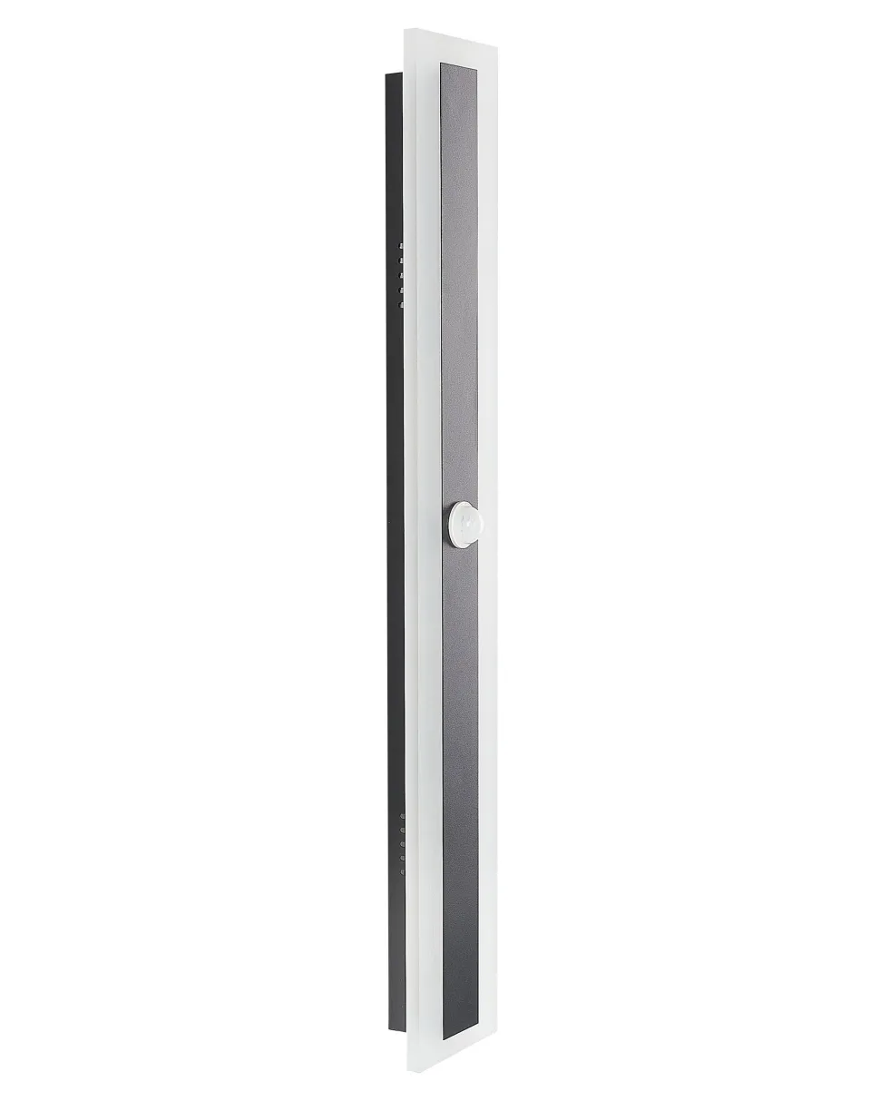 Candeeiro De Parede Led Com Sensor De Movimento Preto 60 Cm Savane