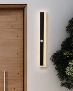 Candeeiro De Parede Led Com Sensor De Movimento Preto 60 Cm Savane