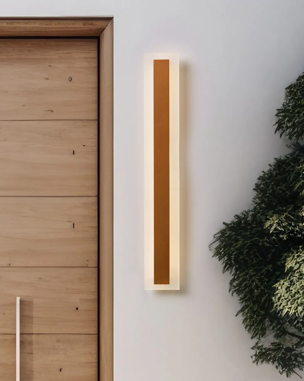 Candeeiro De Parede Led Com Dourado 60 Cm Rosalie
