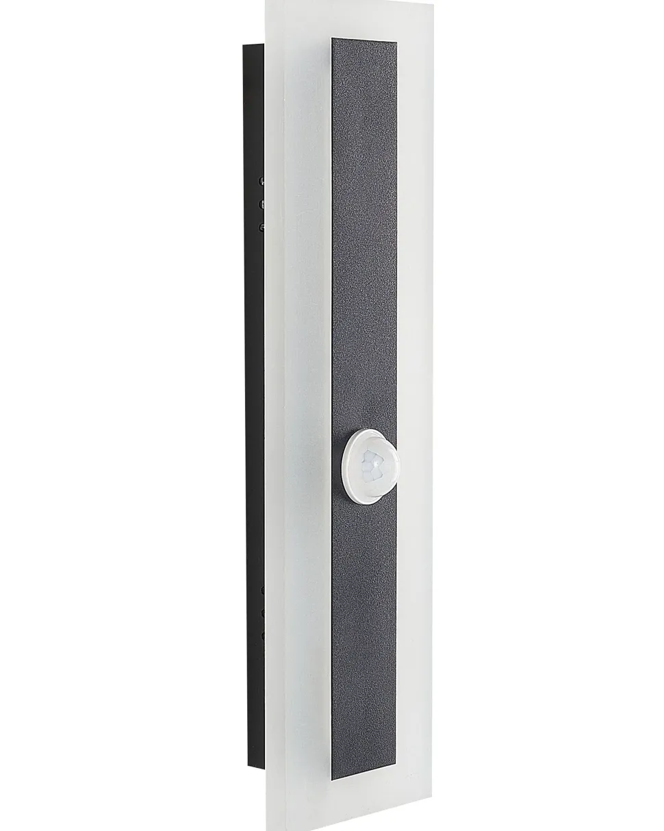 Candeeiro De Parede Led Com Sensor De Movimento Preto 30 Cm Savane
