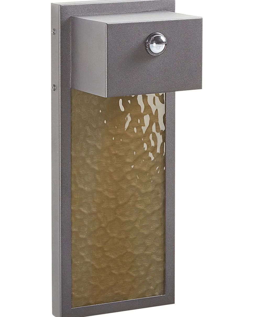 Candeeiro De Parede Led Com Sensor De Movimento Cinzento 40 Cm Carron