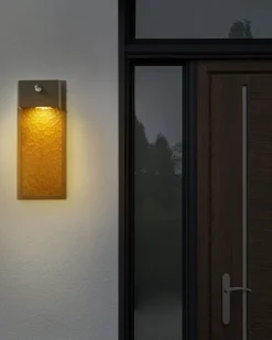 Candeeiro De Parede Led Com Sensor De Movimento Cinzento 40 Cm Carron