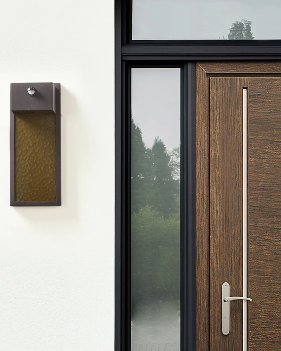 Candeeiro De Parede Led Com Sensor De Movimento Cinzento 40 Cm Carron