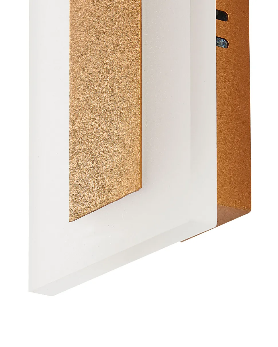 Candeeiro De Parede Led Com Dourado 30 Cm Rosalie