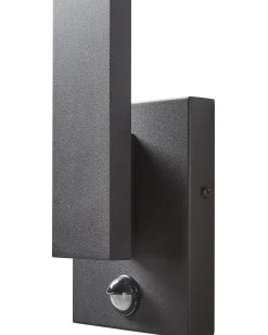Candeeiro De Parede Led Com Sensor De Movimento Preto 46 Cm Tummel