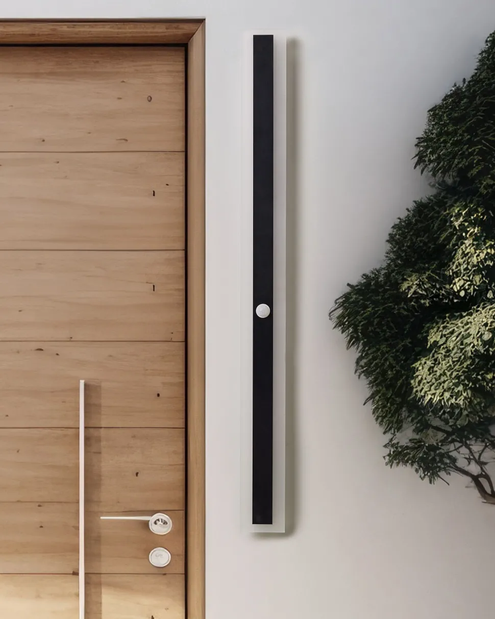 Candeeiro De Parede Led Com Sensor De Movimento Preto 100 Cm Savane