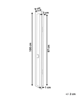 Candeeiro De Parede Led Com Sensor De Movimento Preto 100 Cm Savane