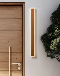 Candeeiro De Parede Led Com Dourado 80 Cm Rosalie