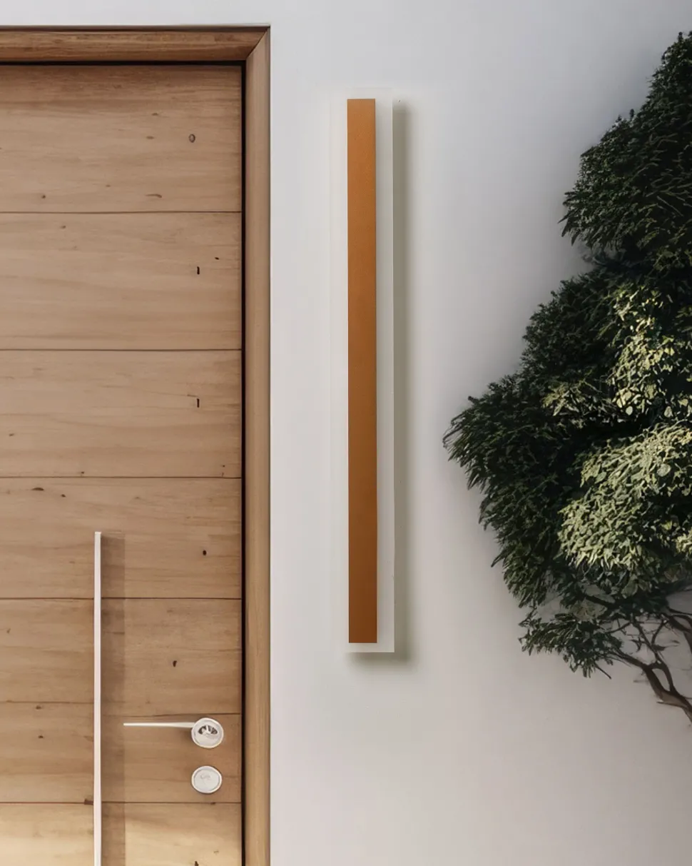 Candeeiro De Parede Led Com Dourado 80 Cm Rosalie