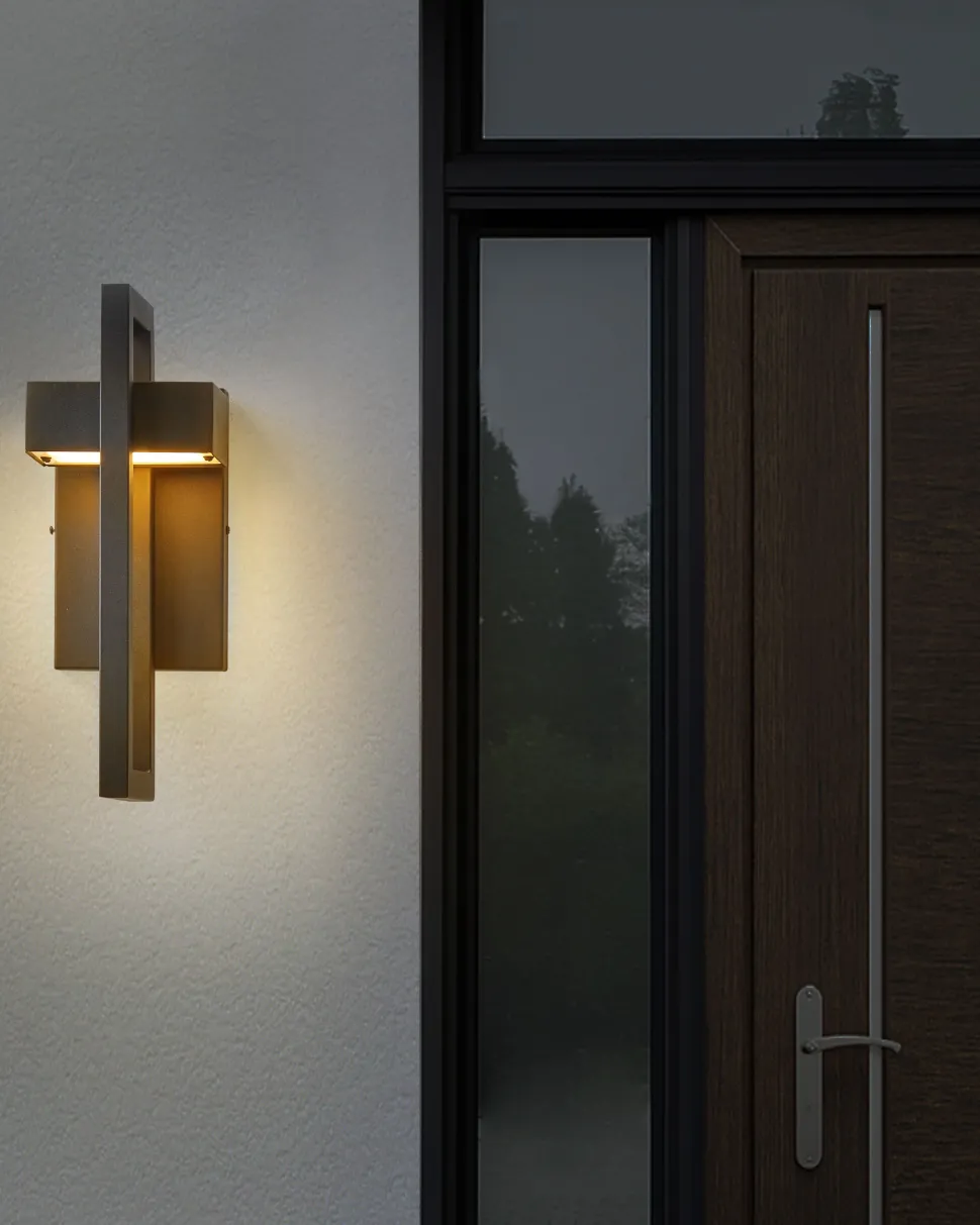 Candeeiro De Parede Led Preto 35 Cm Kelty
