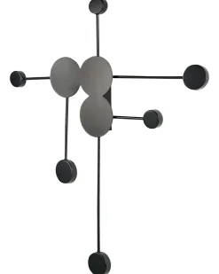 Candeeiro De Parede Led Para 6 Lampadas Preto Mariato