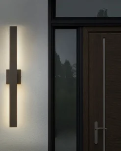 Candeeiro De Parede Led Preto 89 Cm Melgam