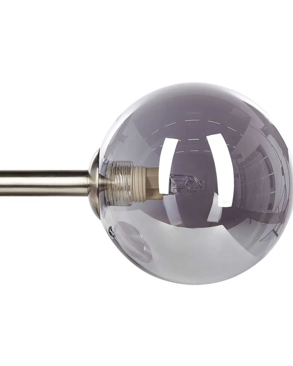 Candeeiro De Parede Para 2 Lampadas Prateado Ramis